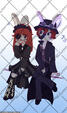 full-body flat colors, 2 people for nothii_ng